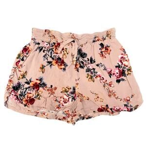 Mauve Pink Floral Shorts